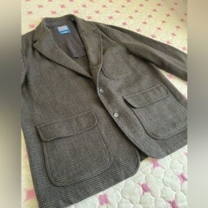 VTG Pendleton LOBO 49er Blue and Gold Wool Label Blazer Sport Coat 100% Wool XL